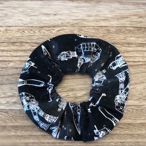 Black Star Wars Knit Scrunchie Hair Accessory New‎